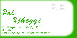 pal ujhegyi business card